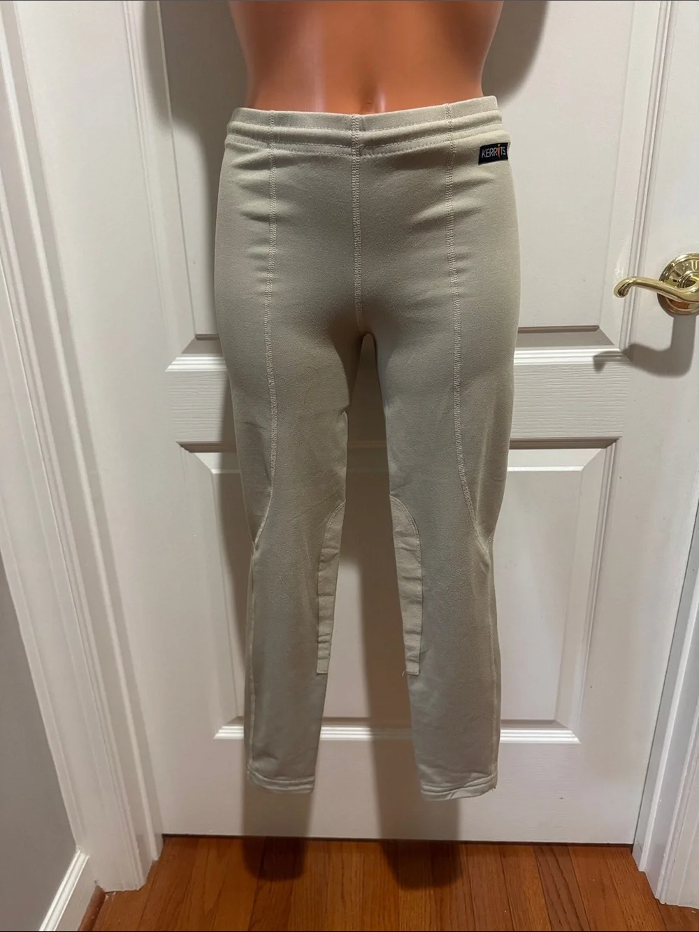 KERRITS Kid Performance Knee Patch Riding Tight Tan EUC KP Size Youth XL YXL $64